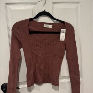 Abercrombie & Fitch Mauve Long Sleeve Top